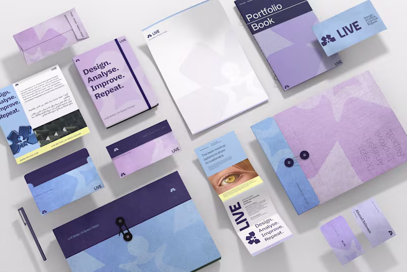 Cover image for Brand Identity Development for LIVE - AI tool.