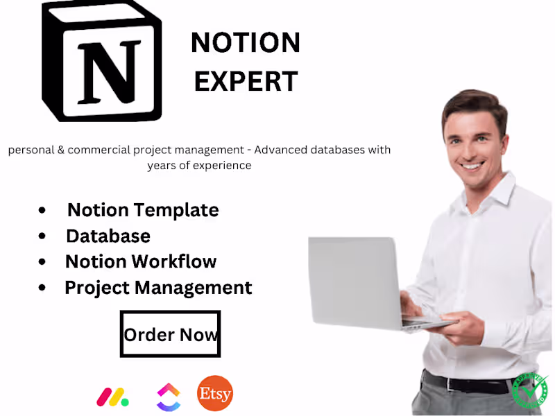 Cover image for Project Manager with advanced aesthetic notion template