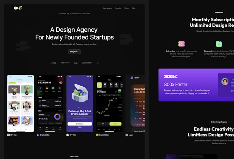 Cover image for Tuono — Design Subscription Agency Template