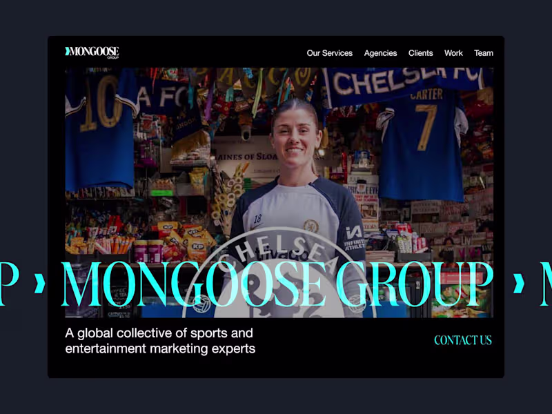 Cover image for Mongoose Group | Sports & Entertainment Marketing