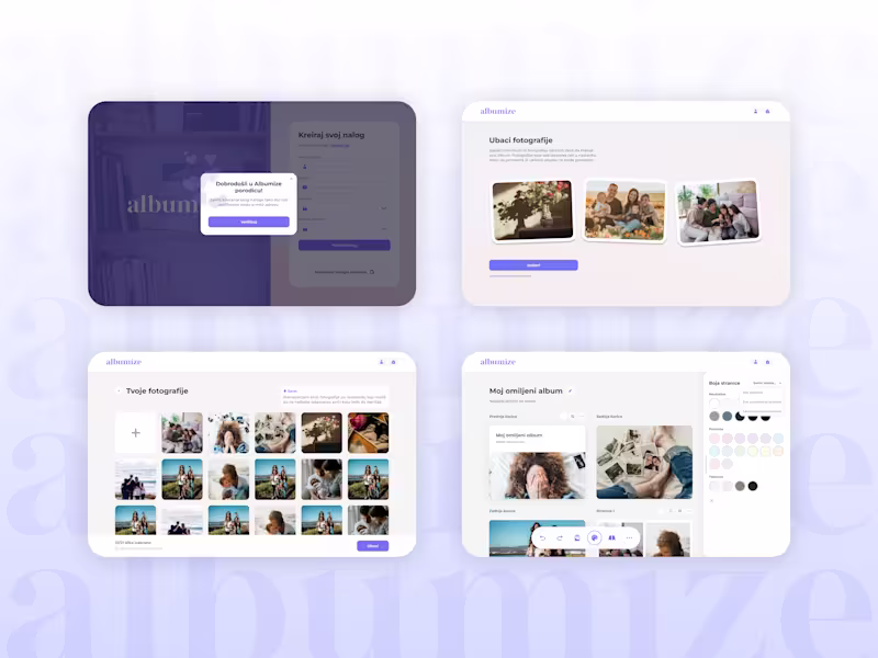 Cover image for UI/UX Design For Custom Photobook Creating Mobile & Web App