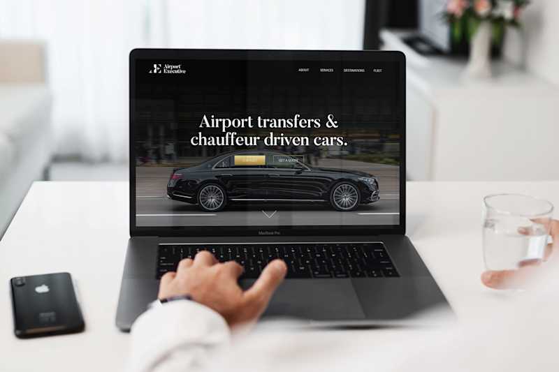 Cover image for Airport Executive • Webflow Website with Booking Form