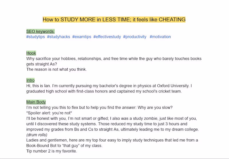 Cover image for YouTube Script for An Educational Video