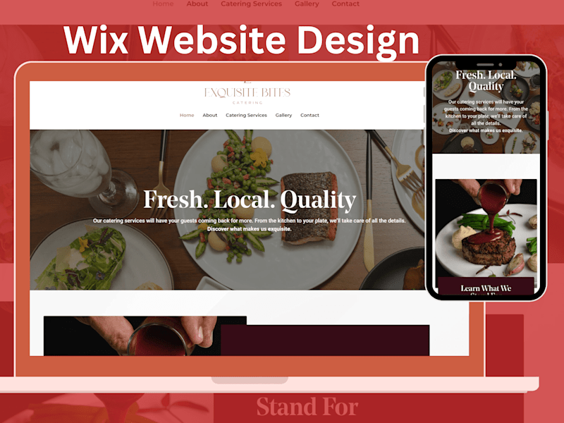 Cover image for CATERING WEBSITE| WIX