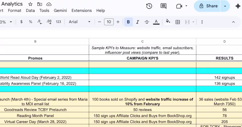 Cover image for Excel sheet buildout