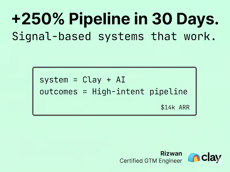 Cover image for Signal-Based Outbound System (Clay + Smartlead/Instantly  + n8n)