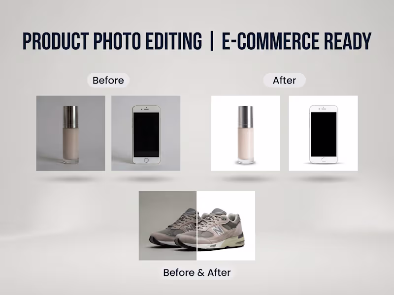 Cover image for Product Photo Editing for E-commerce (Very Profitable)