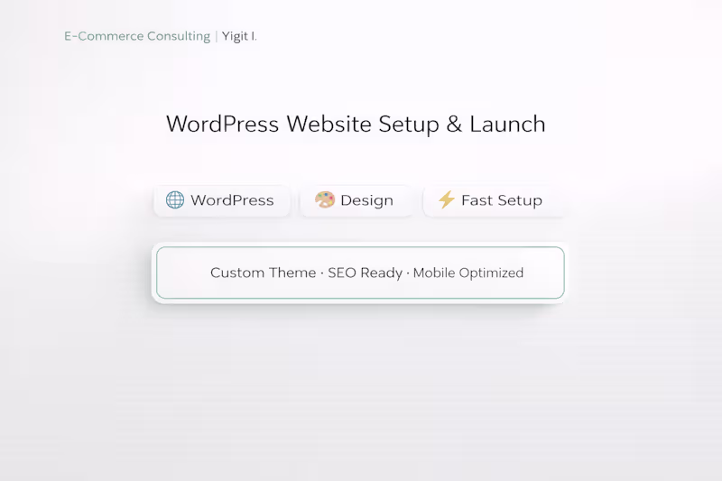 Cover image for WordPress Website Setup & Professional Launch