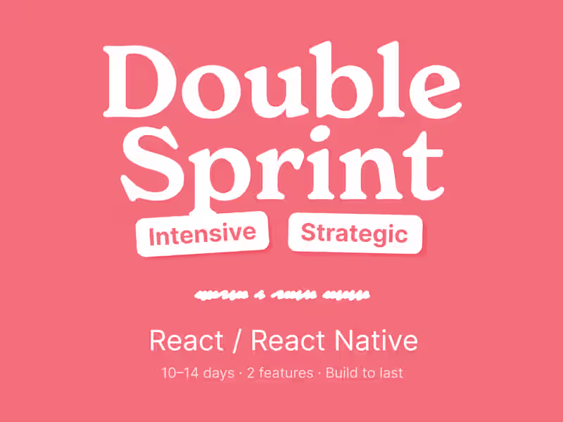 Cover image for Double Dev Sprint | 2 features or a dense roadmap