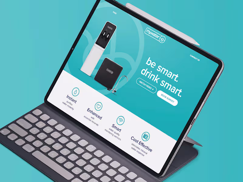 Cover image for MyWater — Landing Page