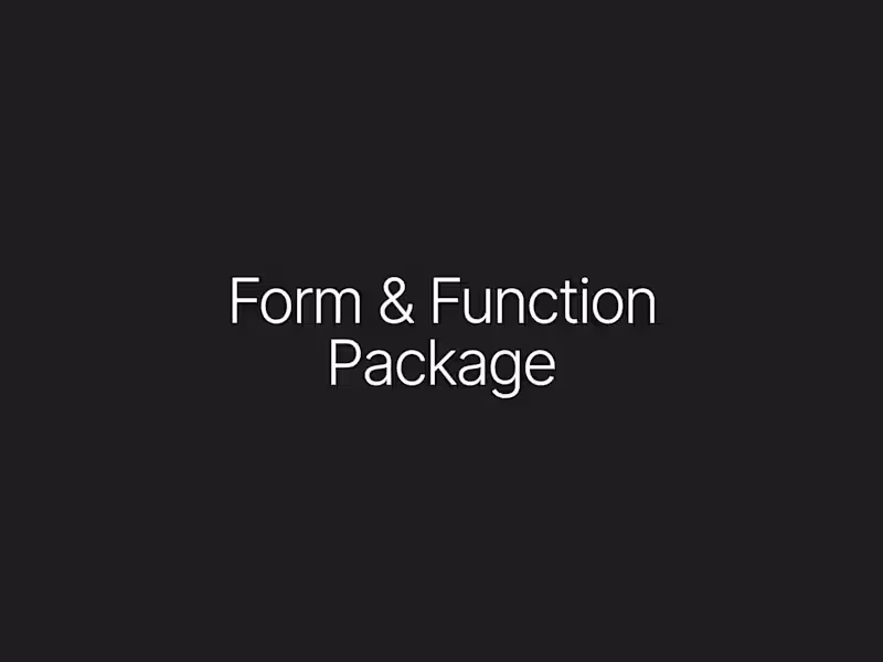Cover image for Form & Function Package
