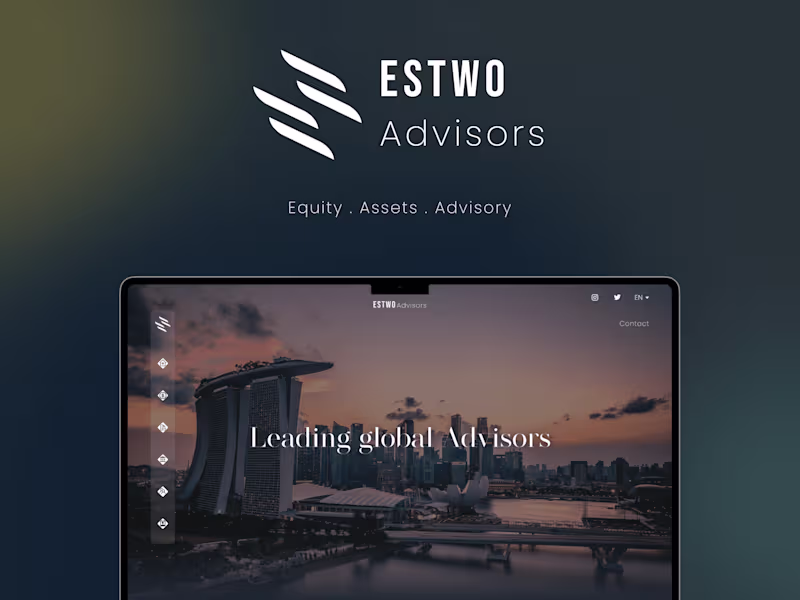 Cover image for Estwo Advisors Branding & website design