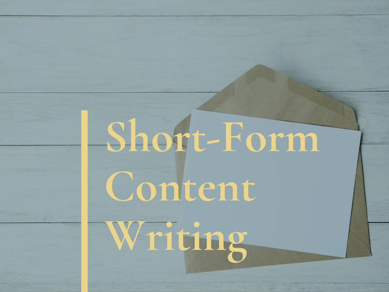 Cover image for Short-form Content Writing