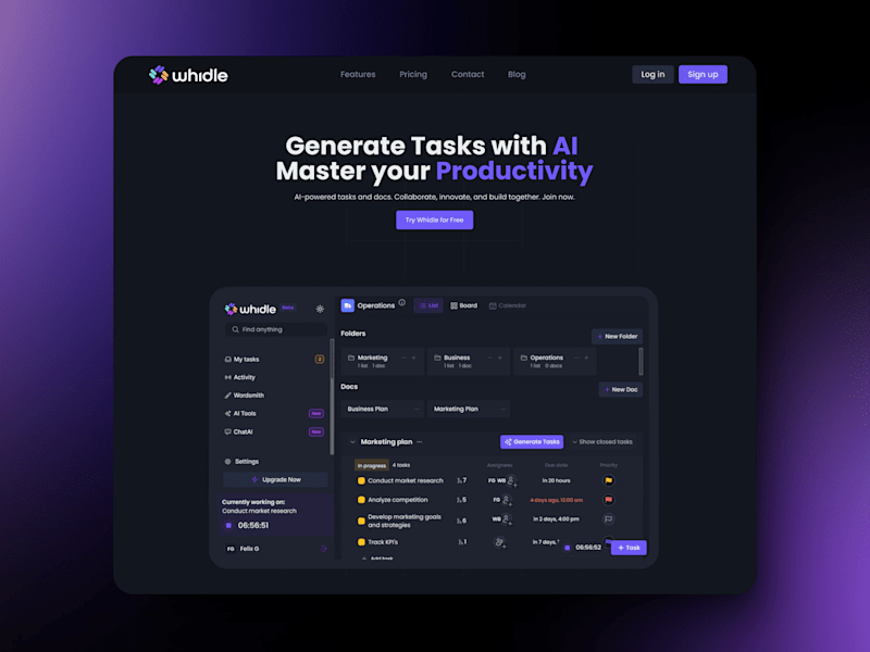 Cover image for Website design for AI SaaS application