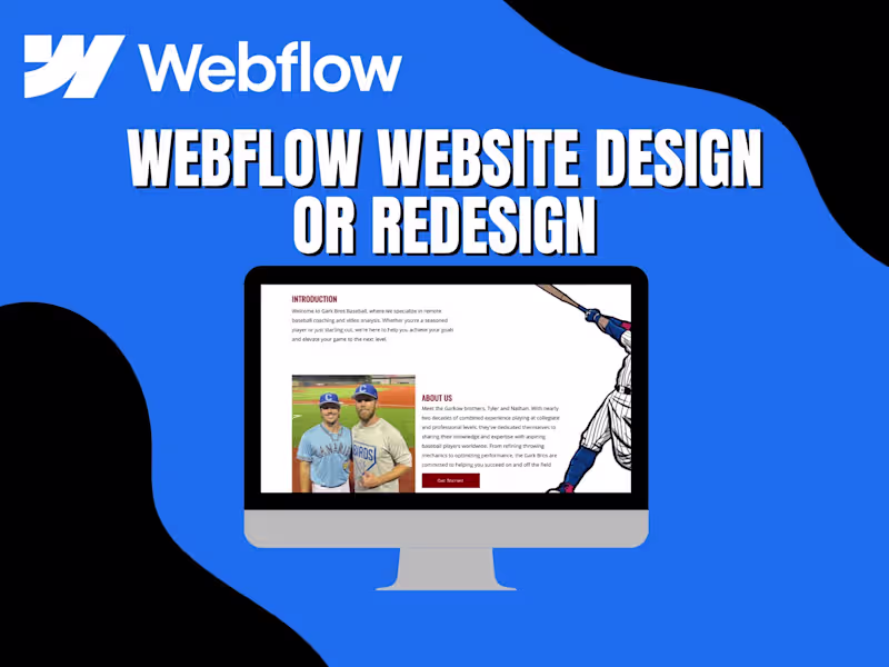 Cover image for I will design an amazing and responsive Webflow website for you