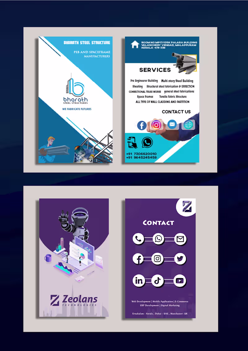 Cover image for Digital card designs for Some of my clients