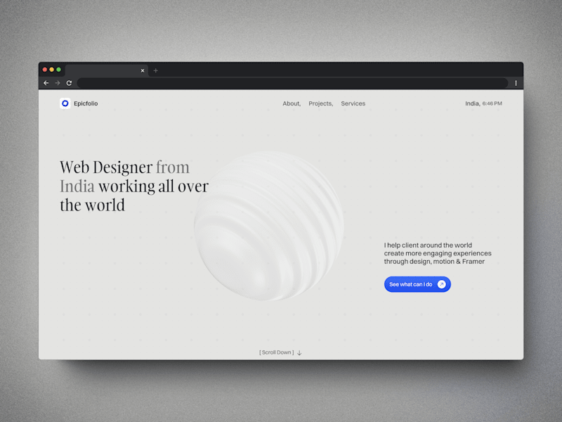Cover image for Epicfolio — Personal Portfolio