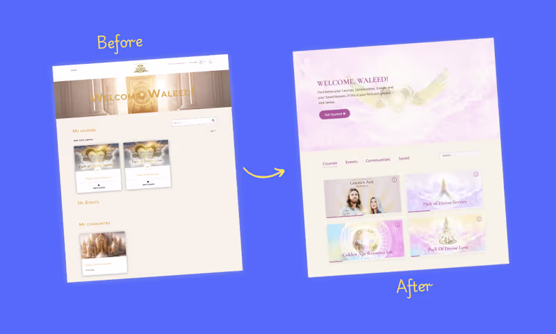 Cover image for Thinkific Student Dashboard Redesign
