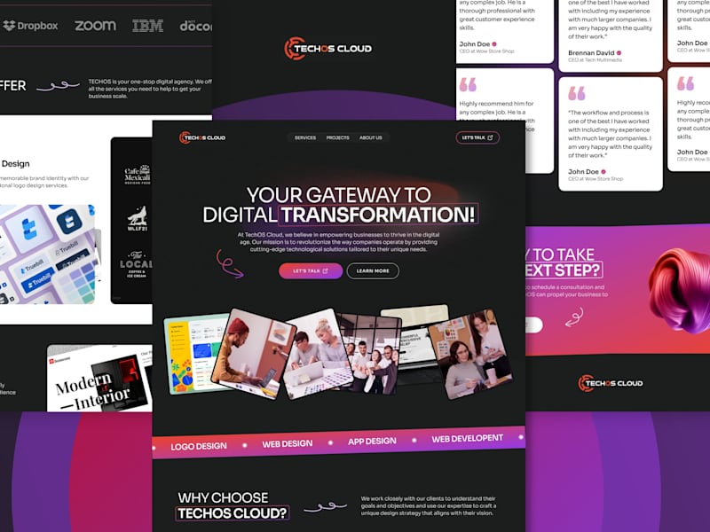 Cover image for TechOS Cloud Agency Website