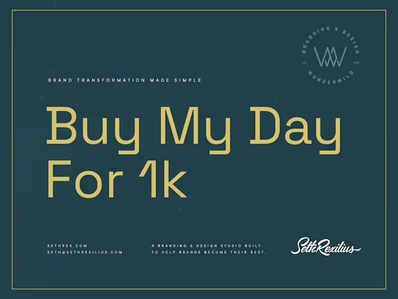 Cover image for Buy My Day For 1k