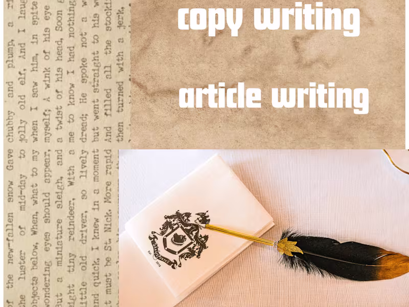 Cover image for Expert Article and  Copywriter Elevate Your Content Today