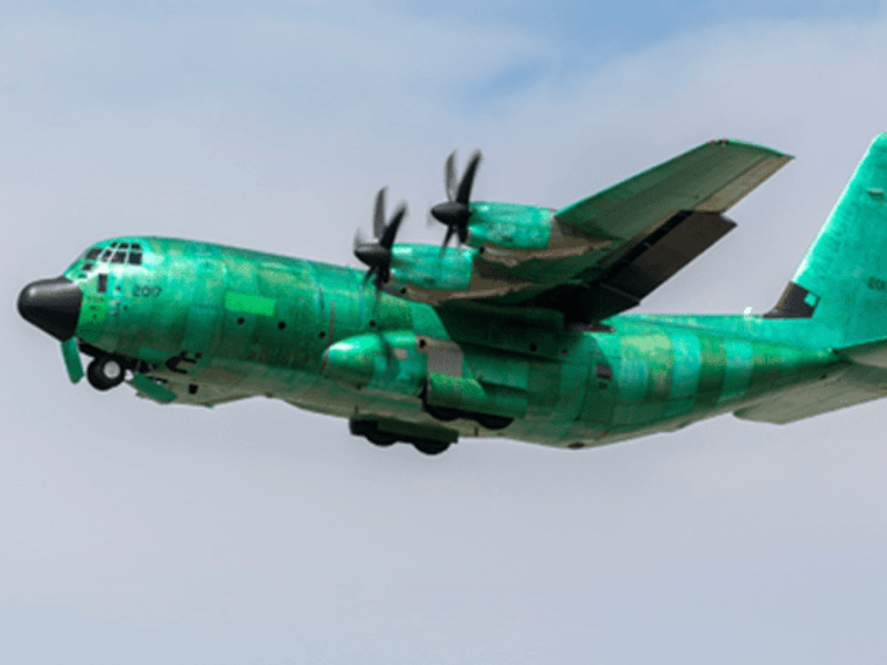 Cover image for Coast Guard accepts 17th C-130J long range surveillance aircraft