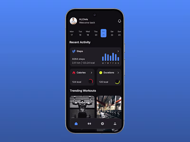 Cover image for Workout mobile App - Mobile UX/UI Design