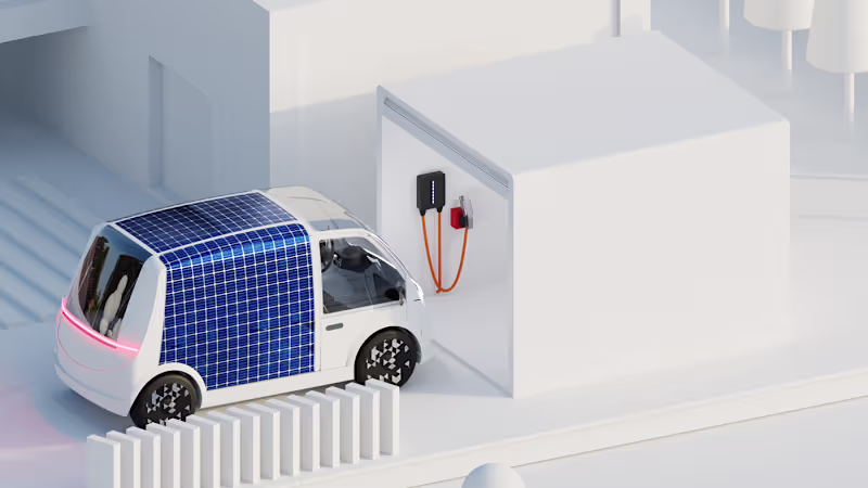 Cover image for Solar Shift: Driving the Future in 3D on Behance
