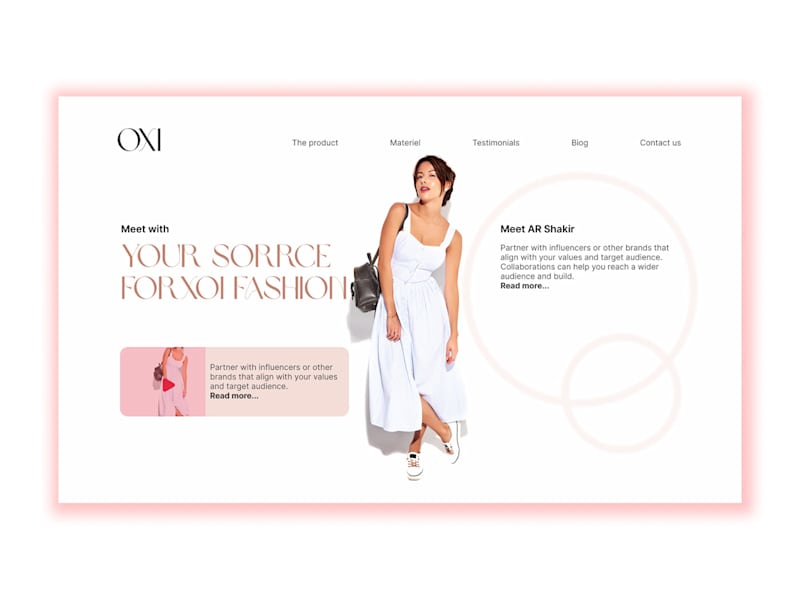 Cover image for Fashion & E-Commerce landing page design on Behance
