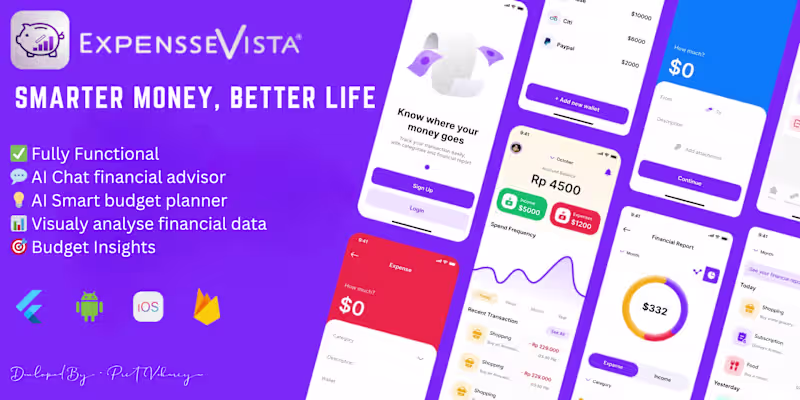 Cover image for ExpenseVista: AI-Powered Personal Finance App Development