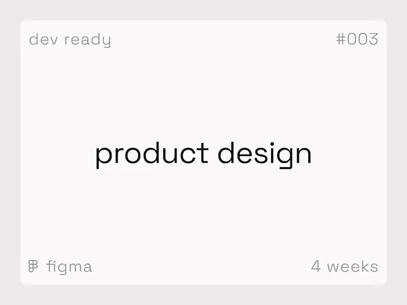 Cover image for Figma Product Design (UI/UX)