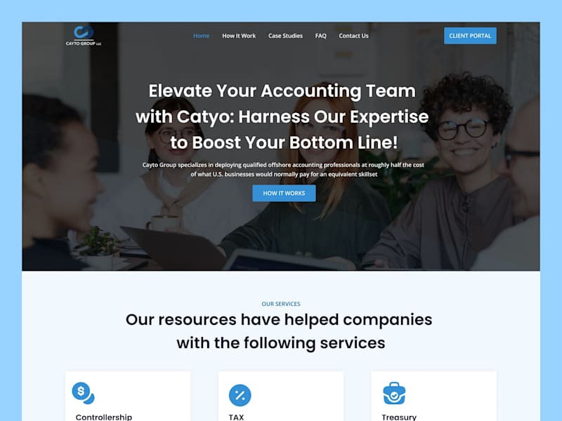 Cover image for Custom Business Website for Cayto Group LLC