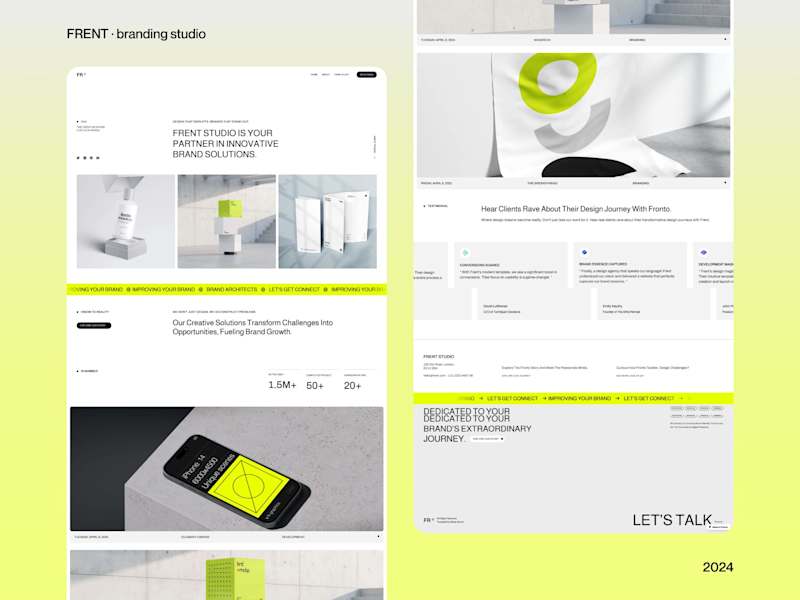 Cover image for Framer web design and development for web design studio · Frent