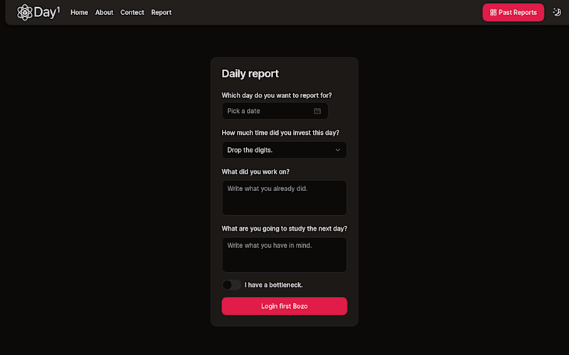 Cover image for Day1: Your Daily Reporting Tool