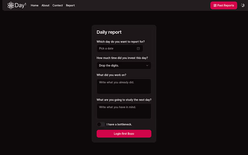 Cover image for Day1: Your Daily Reporting Tool