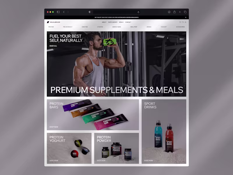 Cover image for Healthy products, healthy UX. A fresh e-commerce redesign fo...