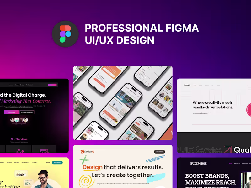Cover image for Professional Figma UI/UX Design Services