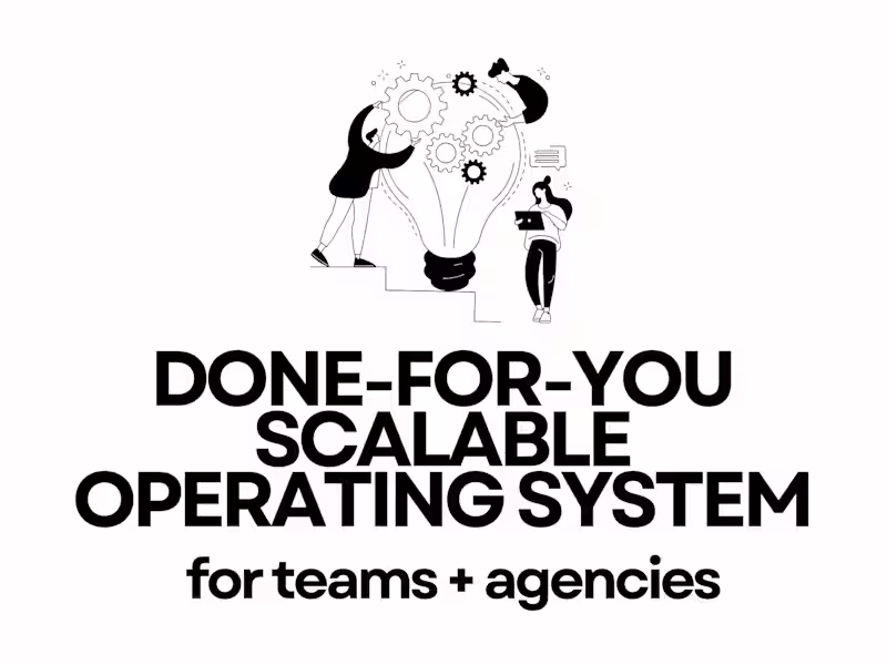 Cover image for Done-For-You Scalable Operating System for Hubspot + Notion