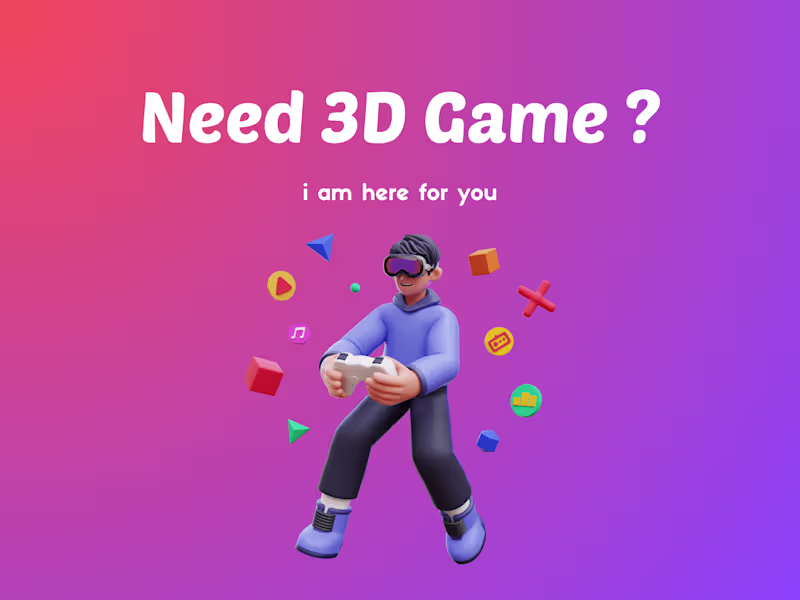 Cover image for I Will Make your 3D Game to comes true