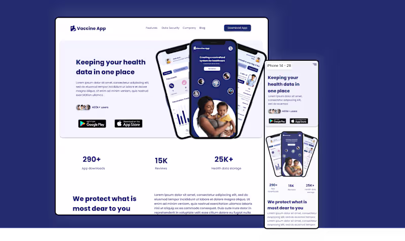 Cover image for Vaccine App- Providing Accessible Healthcare for Women 