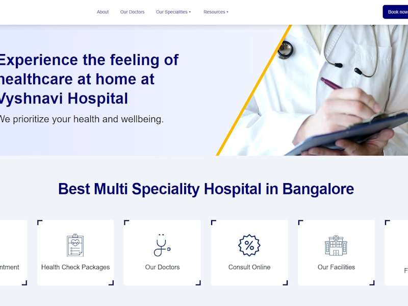 Cover image for Vyshnavi hospitals