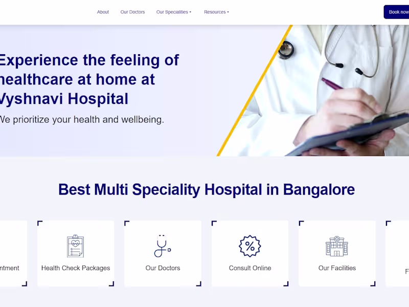 Cover image for Vyshnavi hospitals