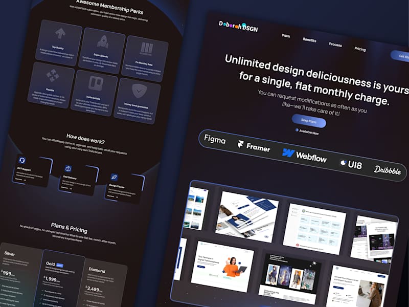 Cover image for Design Agency Website UI UX Design 