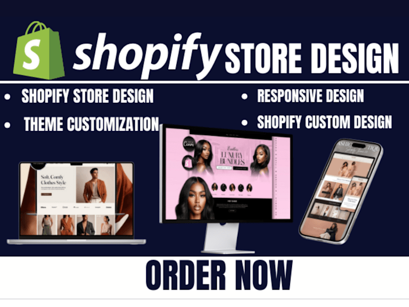 Cover image for  setup create a responsive shopify website design and redesign