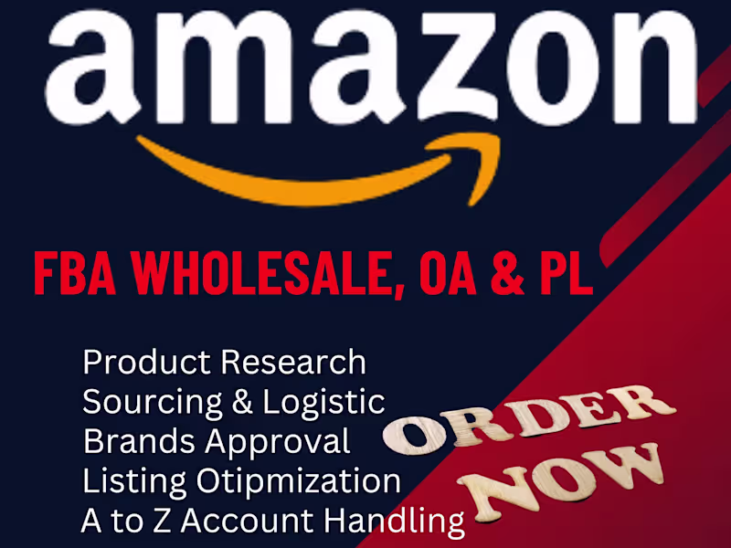 Cover image for Amazon FBA Assistance For Wholesale