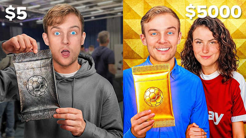 Cover image for $5 vs $5,000 Pack of Football Cards - YouTube