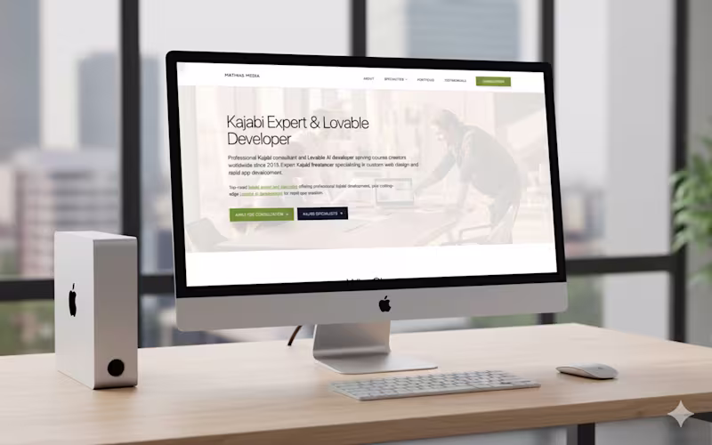 Cover image for Lovable-Built Vibe-Coded Agency Website (Ideogram Hero)