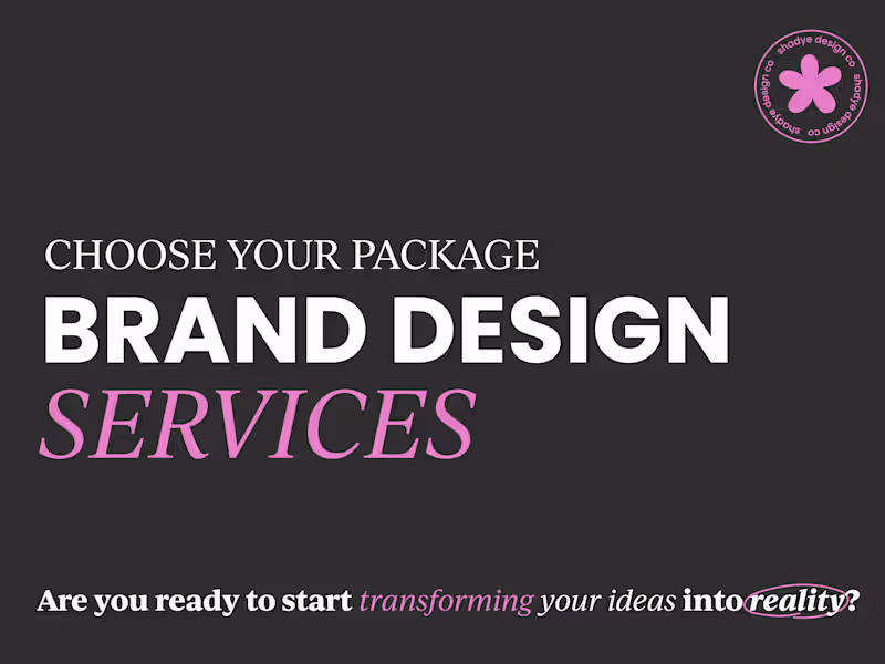 Cover image for Brand Design Services - Choose Your Package 🌟