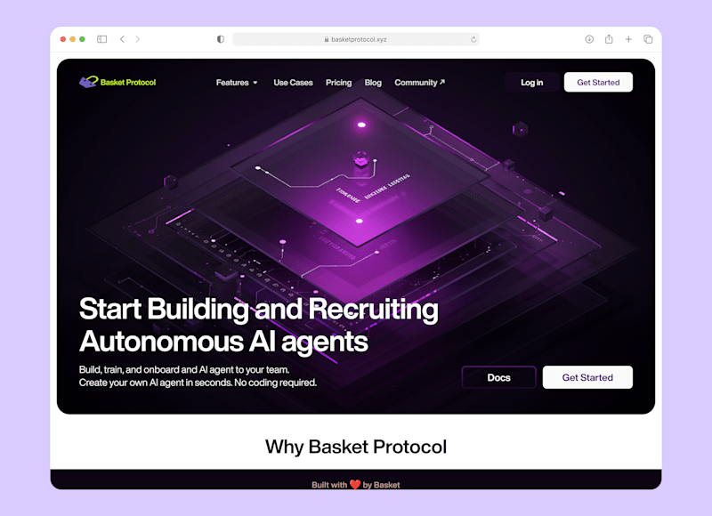 Cover image for AI Agent - Landing page UI design
