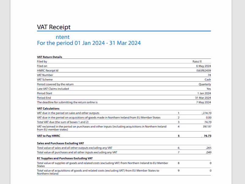 Cover image for UK VAT Filing on Xero
